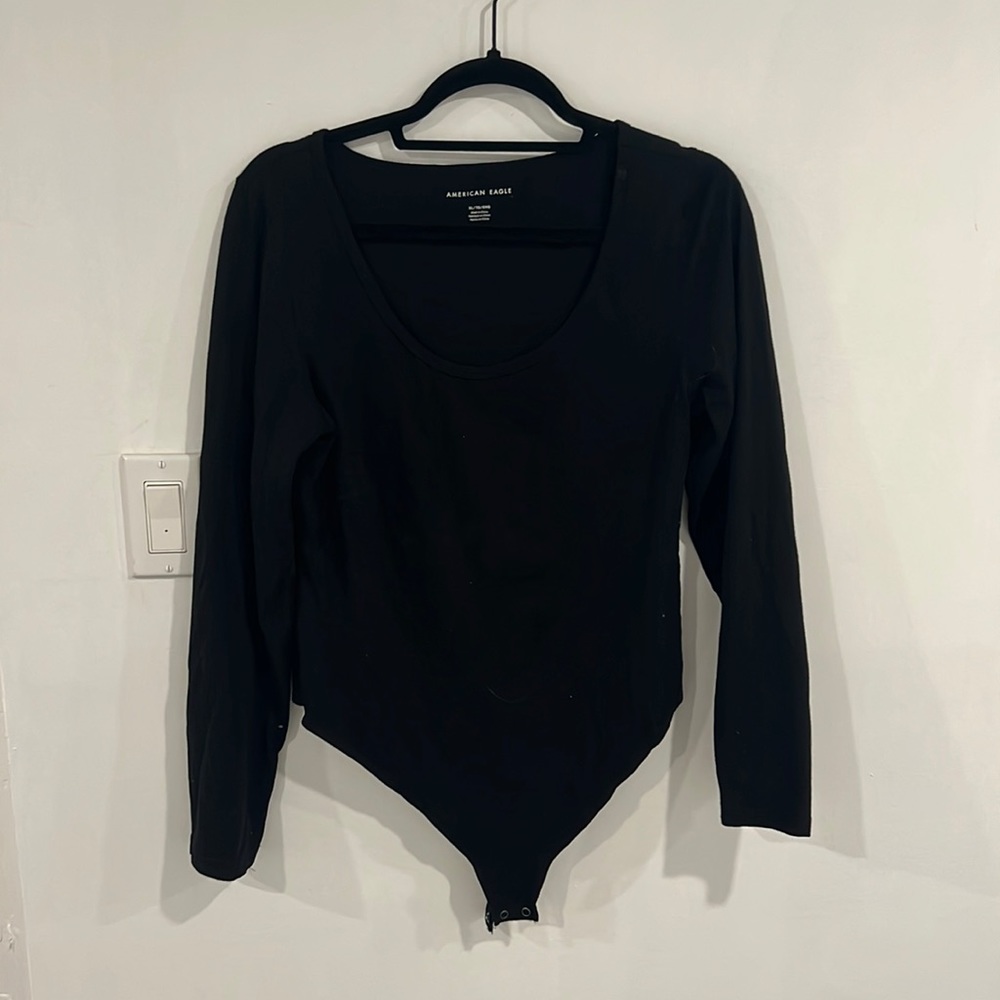 Black long sleeve bodysuit